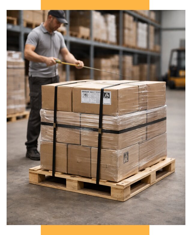 Упаковка и паллетирование грузов от 3589 р. | СетСервис-Блш