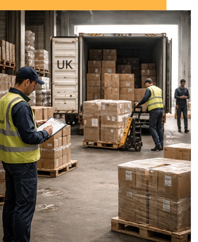 Доставка грузов из Великобритании с таможенным оформлением от 12816