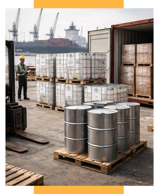 Доставка химического сырья из Индии от 256325 р. | СетСервис-Блш