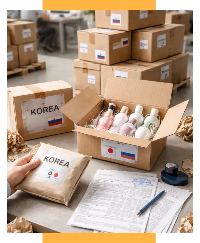Доставка косметики из Кореи от 8715 р. под ключ | СетСервис-Блш
