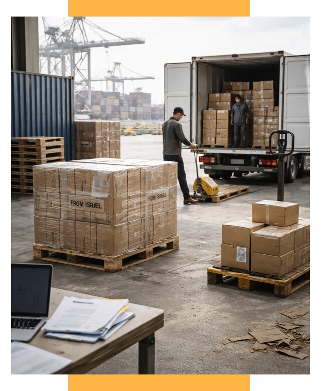 Доставка грузов из Израиля от 15380 р., логистика от СетСервис-Блш