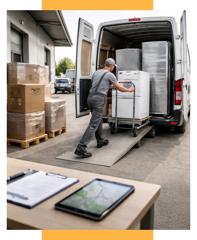 Перевозка бытовой техники от 6664 р. - логистика СетСервис-Блш