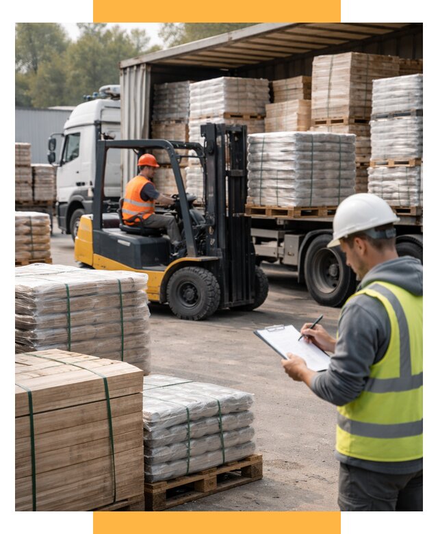 Перевозка строительных материалов от 5639 р. | СетСервис-Блш